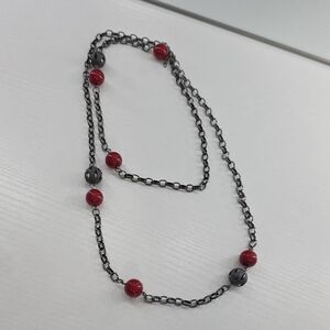 Black And Red Necklace